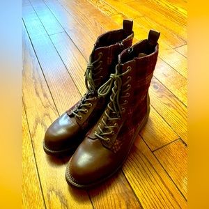 Rock&Candy Flannel Combat Boots! FINAL SALE